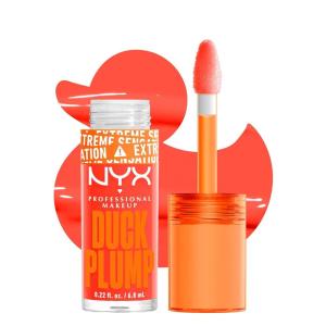 imageNYX PROFESSIONAL MAKEUP Duck Plump High Pigment Lip Gloss Lip Plumper Gloss with Spicy Ginger  Clearly Spicy13 Peach Out