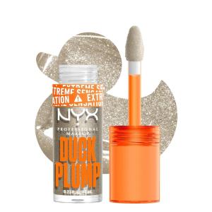 imageNYX PROFESSIONAL MAKEUP Duck Plump High Pigment Lip Gloss Lip Plumper Gloss with Spicy Ginger  Clearly Spicy20 Quazy Silver