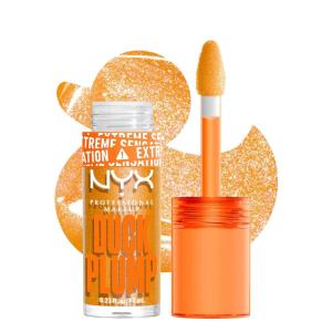 imageNYX PROFESSIONAL MAKEUP Duck Plump High Pigment Lip Gloss Lip Plumper Gloss with Spicy Ginger  Clearly Spicy22 Flippin Slime