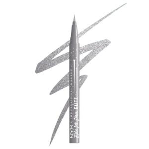imageNYX PROFESSIONAL MAKEUP Epic Ink Glitz Liner Waterproof Metallic Liquid Eyeliner with Vegan Formula  Graphite Glitz Shimmer Graphite Black04 Flashy Flare