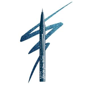 imageNYX PROFESSIONAL MAKEUP Epic Ink Glitz Liner Waterproof Metallic Liquid Eyeliner with Vegan Formula  Graphite Glitz Shimmer Graphite Black05 Denim Dazzle