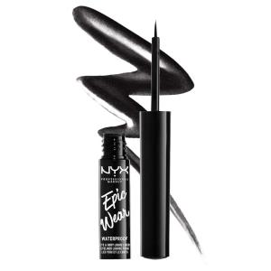 imageNYX PROFESSIONAL MAKEUP Epic Wear Metallic Liquid Liner LongLasting Waterproof Eyeliner  Black MetalBlack Metal