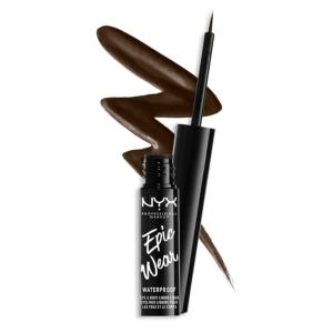 imageNYX PROFESSIONAL MAKEUP Epic Wear Metallic Liquid Liner LongLasting Waterproof Eyeliner  Black MetalBrown