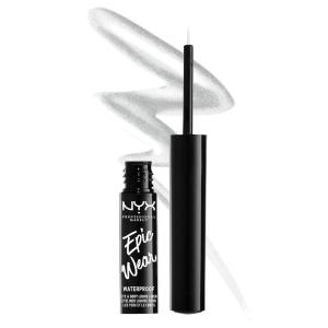 imageNYX PROFESSIONAL MAKEUP Epic Wear Metallic Liquid Liner LongLasting Waterproof Eyeliner  Black MetalSilver Metal