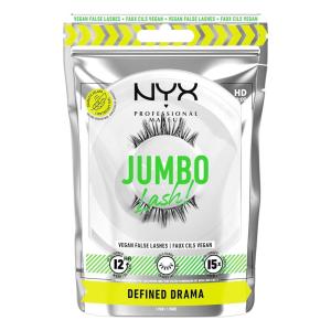 imageNYX PROFESSIONAL MAKEUP Jumbo Lash Vegan False Eyelashes Up to 12HR Wear Reusable Fake Lashes  Defined Drama