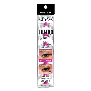 imageNYX PROFESSIONAL MAKEUP Jumbo Lash Vegan False Eyelashes Up to 12HR Wear Reusable Fake Lashes  Wispy FlutterBaddest Black