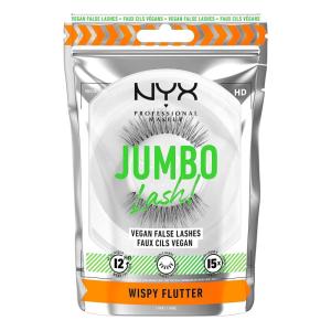 imageNYX PROFESSIONAL MAKEUP Jumbo Lash Vegan False Eyelashes Up to 12HR Wear Reusable Fake Lashes  Wispy FlutterWispy Flutter