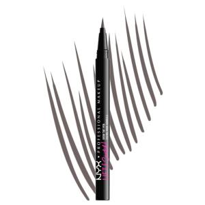 imageNYX PROFESSIONAL MAKEUP Lift ampamp Snatch Eyebrow Tint Pen Espresso09 Gray Black
