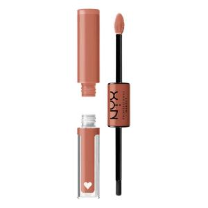 imageNYX PROFESSIONAL MAKEUP Shine Loud LongLasting Liquid Lipstick with Clear Lip Gloss  Global Citizen Medium Neutral Nude02 Goal Crusher