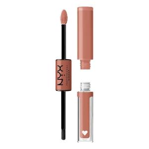 imageNYX PROFESSIONAL MAKEUP Shine Loud LongLasting Liquid Lipstick with Clear Lip Gloss  Global Citizen Medium Neutral Nude07 Global Citizen