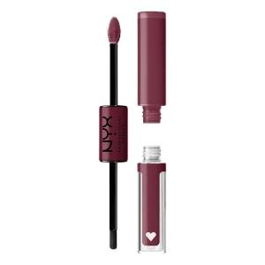 imageNYX PROFESSIONAL MAKEUP Shine Loud LongLasting Liquid Lipstick with Clear Lip Gloss  Global Citizen Medium Neutral Nude19 Never Basic