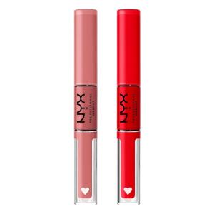 imageNYX PROFESSIONAL MAKEUP Shine Loud LongLasting Liquid Lipstick with Clear Lip Gloss  Pack of 2 Cash Flow Rebel In RedPack Of 2 Cash Flow  Rebel In Red