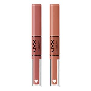imageNYX PROFESSIONAL MAKEUP Shine Loud LongLasting Liquid Lipstick with Clear Lip Gloss  Pack of 2 Cash Flow Rebel In RedPack Of 2 Magic Maker  Goal Crusher