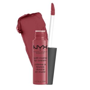imageNYX PROFESSIONAL MAKEUP Soft Matte Lip Cream Lightweight Liquid Lipstick  Abu Dhabi Deep RoseBeigeBudapest