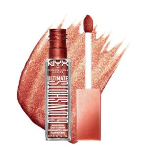 imageNYX PROFESSIONAL MAKEUP Ultimate Glow Shots Liquid Eyeshadow LongLasting Shimmer Eye Shadow with Vitamin C  Come Thru CoconutClementine Fine