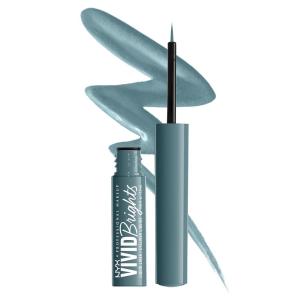 imageNYX PROFESSIONAL MAKEUP Vivid Matte Liquid Liner SmearResistant Eyeliner with Precise Tip  Black01 Cyan Simp