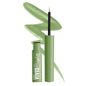 imageNYX PROFESSIONAL MAKEUP Vivid Matte Liquid Liner SmearResistant Eyeliner with Precise Tip  Black02 Ghosted Green