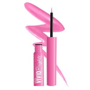 imageNYX PROFESSIONAL MAKEUP Vivid Matte Liquid Liner SmearResistant Eyeliner with Precise Tip  Black08 Dont Pink Twice