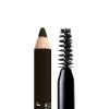 imageNYX PROFESSIONAL MAKEUP Powder Louder Eyebrow Pencil Brow Pencil with Buildable Volume For Up To 12HR Wear Vegan Formula  Brown09 Black