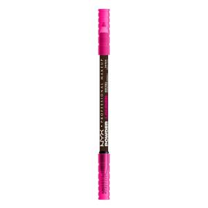 imageNYX PROFESSIONAL MAKEUP Powder Louder Eyebrow Pencil Brow Pencil with Buildable Volume For Up To 12HR Wear Vegan Formula  Brown08 Deep Brown