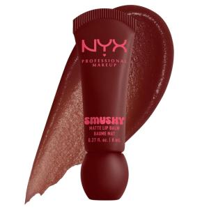 imageNYX PROFESSIONAL MAKEUP Smushy Matte Lip Balm Tinted Lip Moisturizer with Soft Matte Finish  Sweet Smack MidTone Pink08 SMUDGE FUDGE