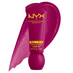 imageNYX PROFESSIONAL MAKEUP Smushy Matte Lip Balm Tinted Lip Moisturizer with Soft Matte Finish  Sweet Smack MidTone Pink12 SILLY SIPPIN