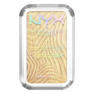 imageNYX PROFESSIONAL MAKEUP Buttermelt Highlighter Powder Highlighter Makeup With Up to 12H Wear and High Impact Glow  40 No 1 Butta Holographic LavenderButta Than Gold