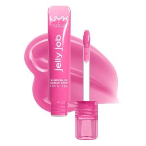 imageNYX PROFESSIONAL MAKEUP Jelly Job Lip Gloss Lip Tint Gloss with FullBodied Smoothing and HyperGlossy Shine  Jelly Squeeze Peach Pearl Shimmer11 Jelly Icing