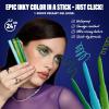 imageNYX PROFESSIONAL MAKEUP Epic Inky Stix Eyeliner Mechanical Cream Gel Eyeliner Waterproof Formula With Up To 24HR Wear  01 Black Screen Matte Black13 OnLime Matte