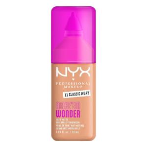 imageNYX PROFESSIONAL MAKEUP Make Em Wonder Liquid Foundation 24HR Foundation Makeup With A Soft Matte Finish Buildable Full Coverage  08 Vanilla11 Classic Ivory