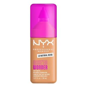 imageNYX PROFESSIONAL MAKEUP Make Em Wonder Liquid Foundation 24HR Foundation Makeup With A Soft Matte Finish Buildable Full Coverage  08 Vanilla16 Natural Beige