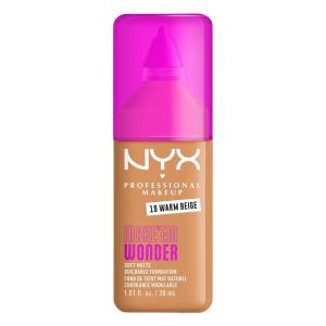 imageNYX PROFESSIONAL MAKEUP Make Em Wonder Liquid Foundation 24HR Foundation Makeup With A Soft Matte Finish Buildable Full Coverage  08 Vanilla19 Warm Beige