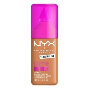 imageNYX PROFESSIONAL MAKEUP Make Em Wonder Liquid Foundation 24HR Foundation Makeup With A Soft Matte Finish Buildable Full Coverage  08 Vanilla21 Neutral Tan