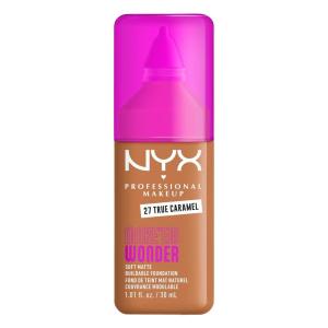 imageNYX PROFESSIONAL MAKEUP Make Em Wonder Liquid Foundation 24HR Foundation Makeup With A Soft Matte Finish Buildable Full Coverage  08 Vanilla27 True Caramel