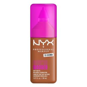 imageNYX PROFESSIONAL MAKEUP Make Em Wonder Liquid Foundation 24HR Foundation Makeup With A Soft Matte Finish Buildable Full Coverage  08 Vanilla33 Sienna