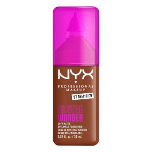 imageNYX PROFESSIONAL MAKEUP Make Em Wonder Liquid Foundation 24HR Foundation Makeup With A Soft Matte Finish Buildable Full Coverage  08 Vanilla37 Deep Rich
