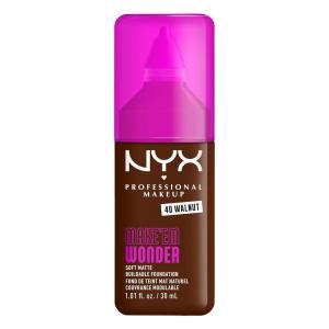 imageNYX PROFESSIONAL MAKEUP Make Em Wonder Liquid Foundation 24HR Foundation Makeup With A Soft Matte Finish Buildable Full Coverage  08 Vanilla40 Walnut