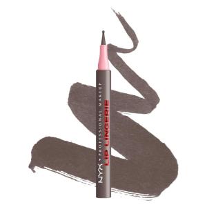 image:imageNYX PROFESSIONAL MAKEUP Lip Lingerie Liner Stain Seamless Make Up with AllDay Color Waterproof Lip Stain Finish  Wild Side Deep Grey